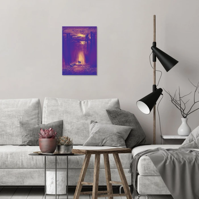 Plakat metalowy Spacer Prezent