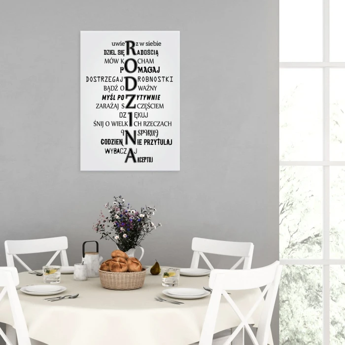 Plakat metalowy Rodzina Prezent