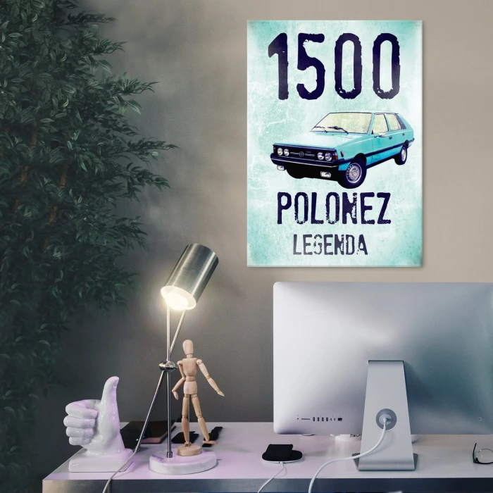 Plakat metalowy Samochód Polonez Prezent