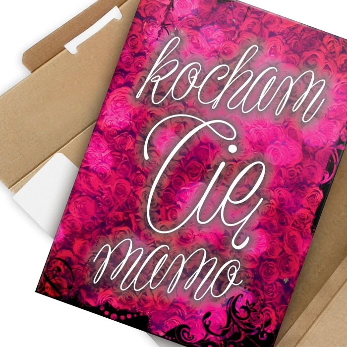 Plakat metalowy Kocham Cię mamo Prezent