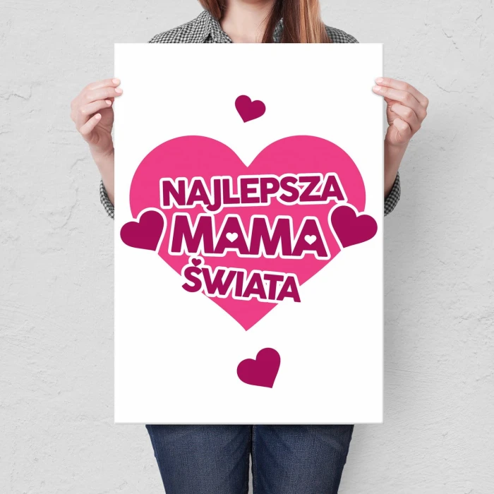 Plakat metalowy Najlepsza mama Prezent