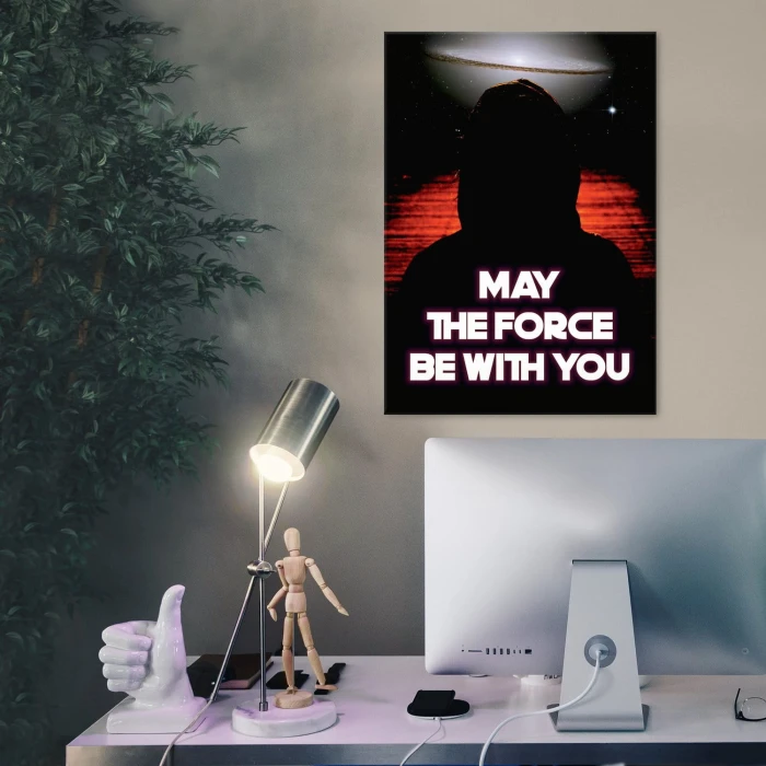 Plakat metalowy Niech moc będzie z Tobą Prezent