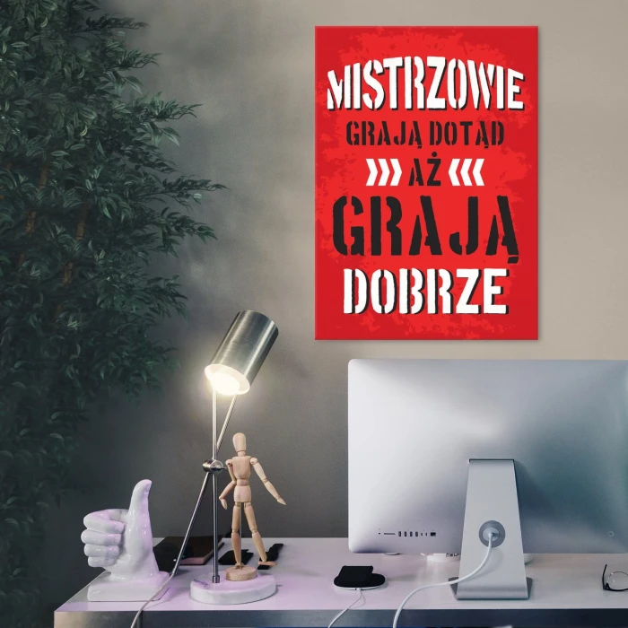 Plakat metalowy Mistrzowie Prezent