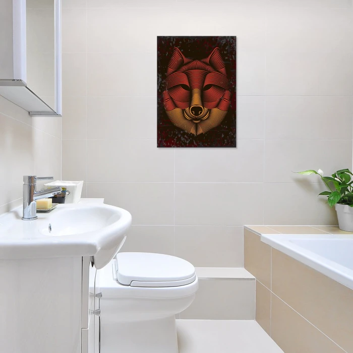 Plakat metalowy Lis Prezent