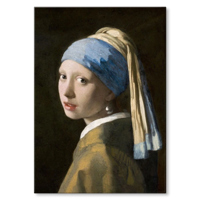Plakat metalowy Vermeer Z perłą Prezent