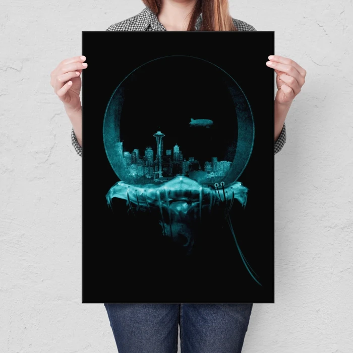 Plakat metalowy Jellyfish 2 Prezent