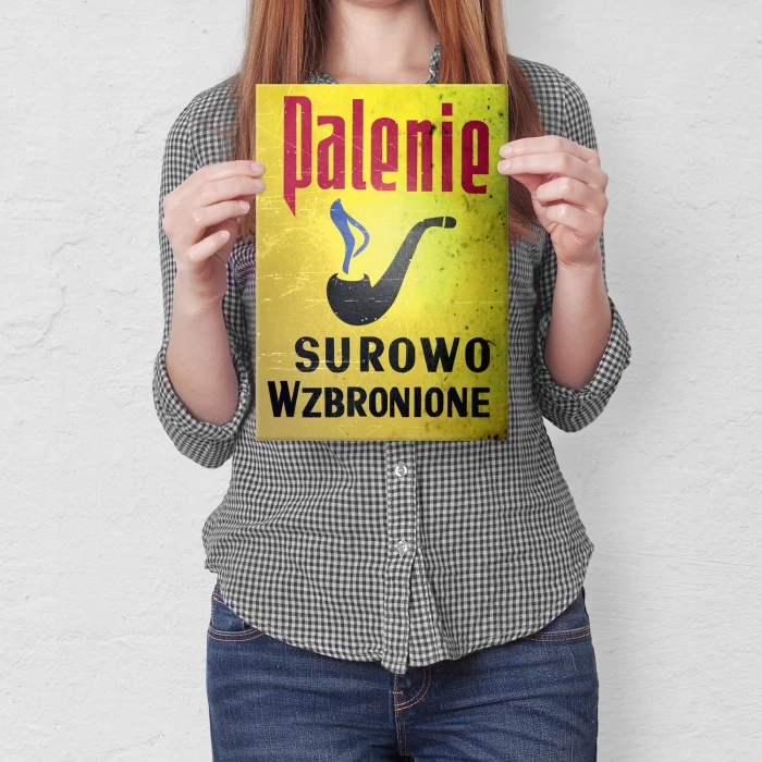 Plakat metalowy Palenie wzbronione Prezent