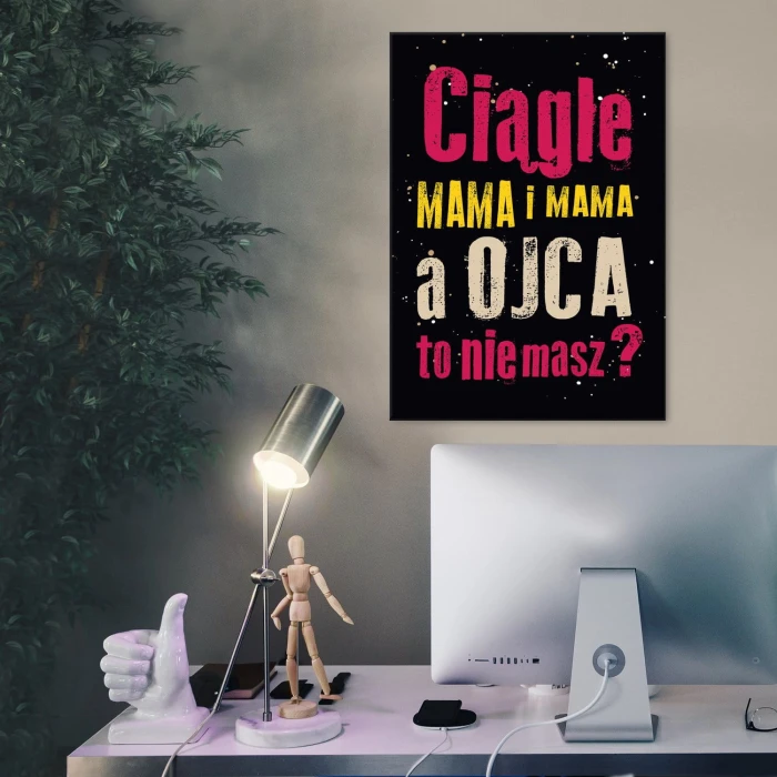 Plakat metalowy Mama i mama Prezent
