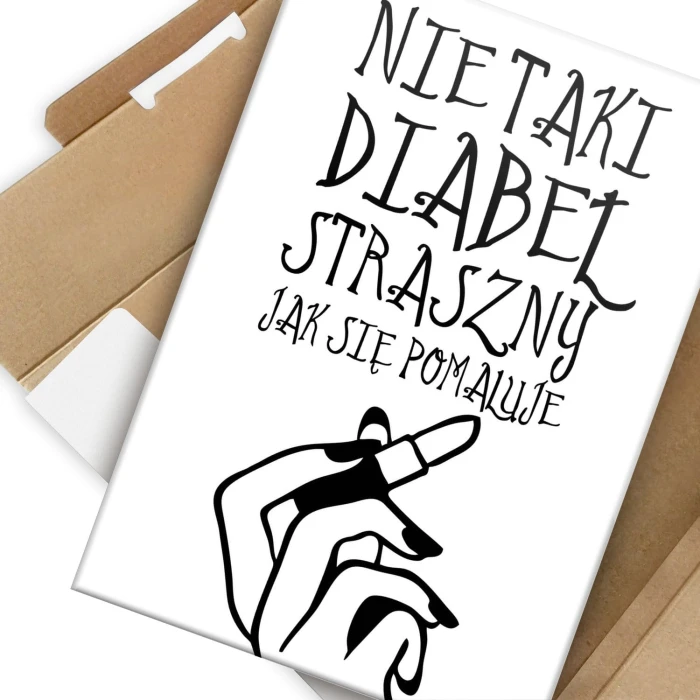 Plakat metalowy Nie taki diabeł straszny Prezent