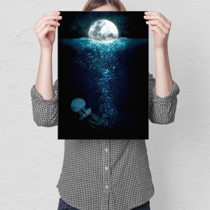 Plakat metalowy Życie w oceanie Prezent