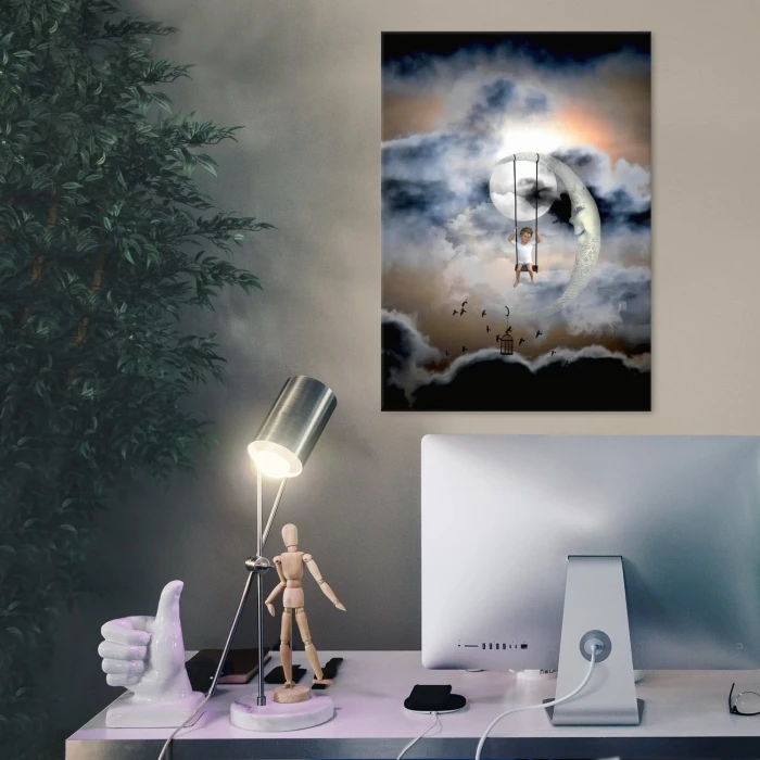 Plakat metalowy Moon dream Prezent