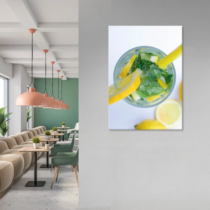 Plakat metalowy Mięta z cytryną Prezent