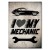 Plakat metalowy I love Mechanik Prezent
