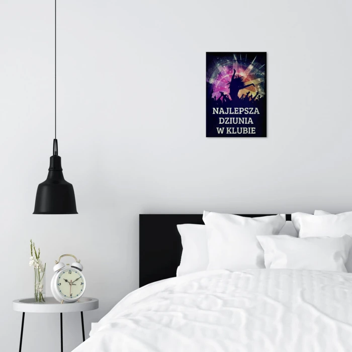 Plakat metalowy Najlepsza dziunia Prezent
