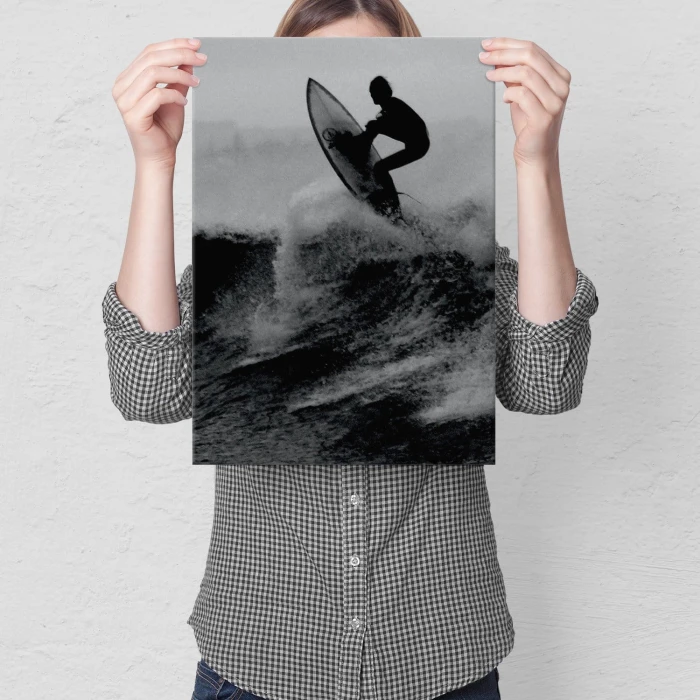 Plakat metalowy Surfing Prezent