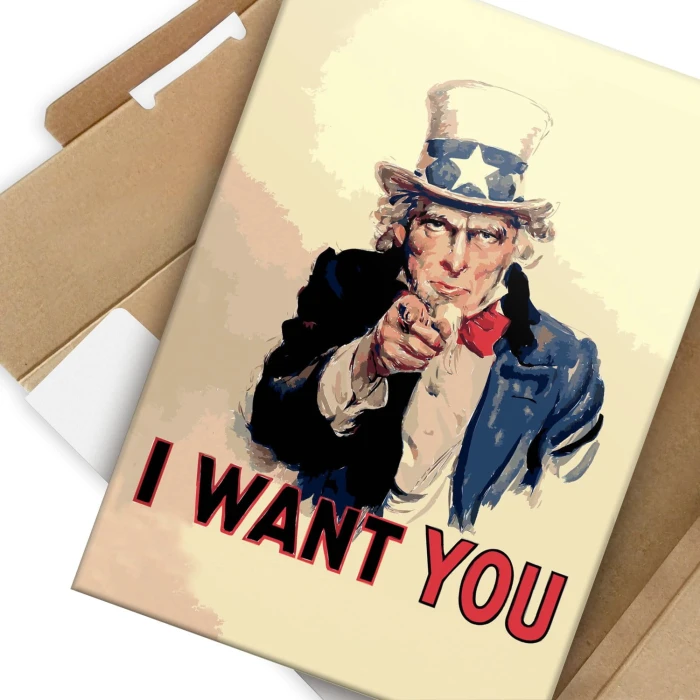 Plakat metalowy I want you Prezent