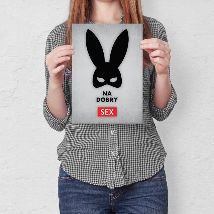 Plakat metalowy Na dobry sex Prezent