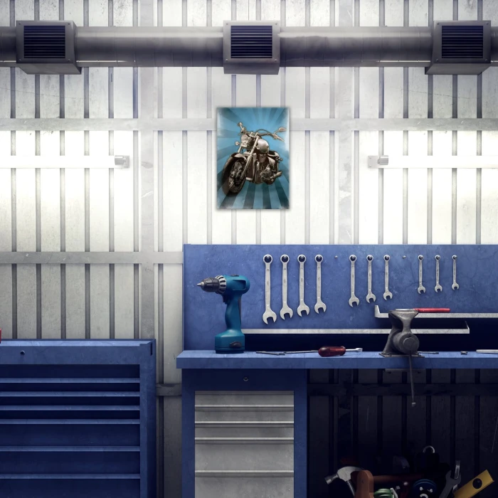 Plakat metalowy Motocykl Prezent