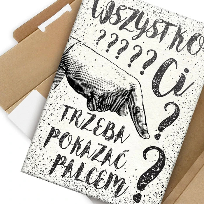 Plakat metalowy Wszystko trzeba pokazać Prezent