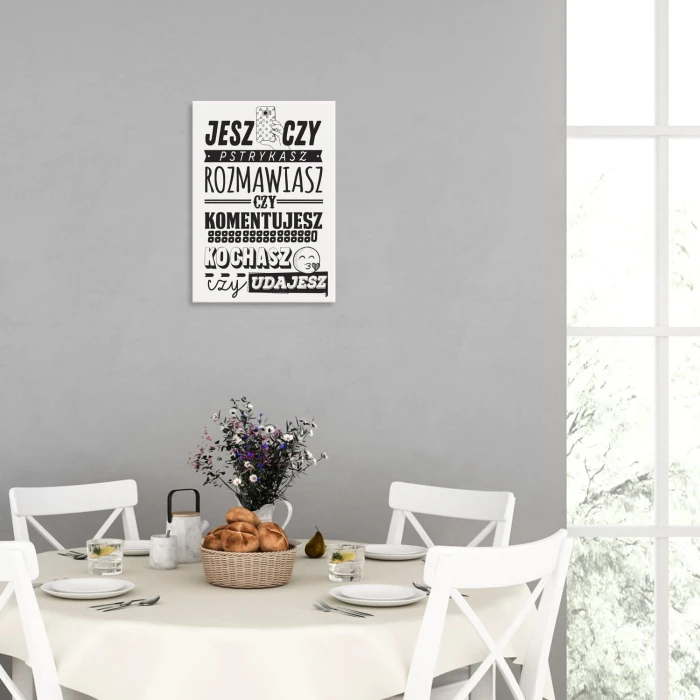 Plakat metalowy Kochasz czy udajesz? Prezent