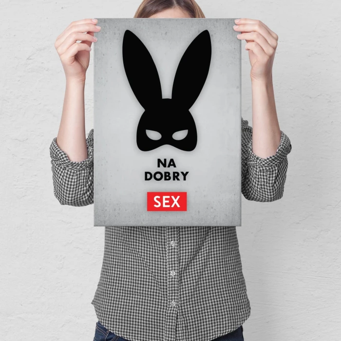 Plakat metalowy Na dobry sex Prezent