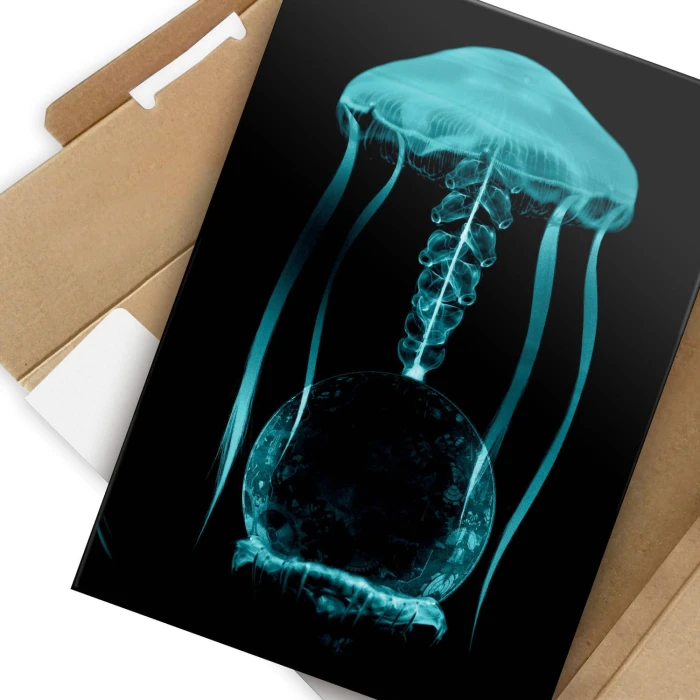 Plakat metalowy Jellyfish 1 Prezent