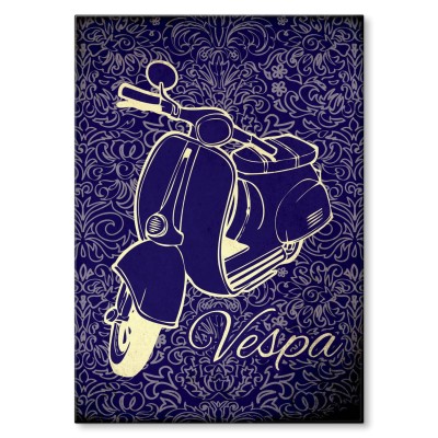 Plakat metalowy Vespa skuter Prezent