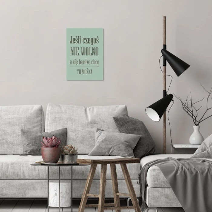 Plakat metalowy Nie wolno Prezent
