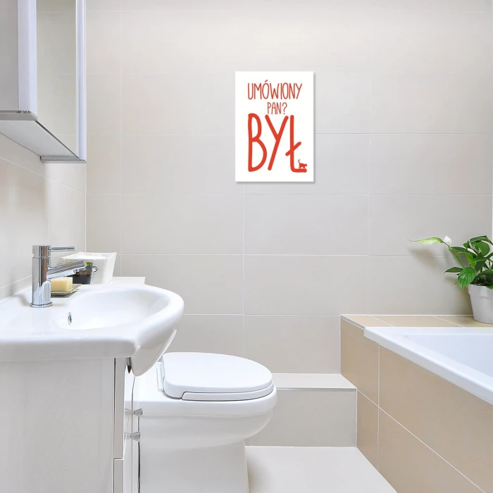 Plakat metalowy Umówiony pan był? Prezent