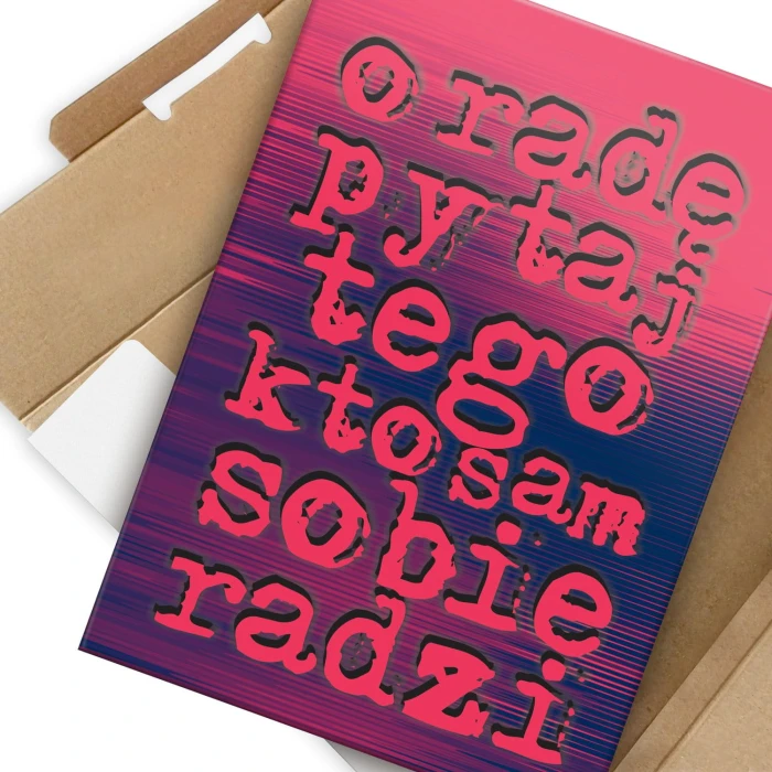 Plakat metalowy Pytaj o radę Prezent
