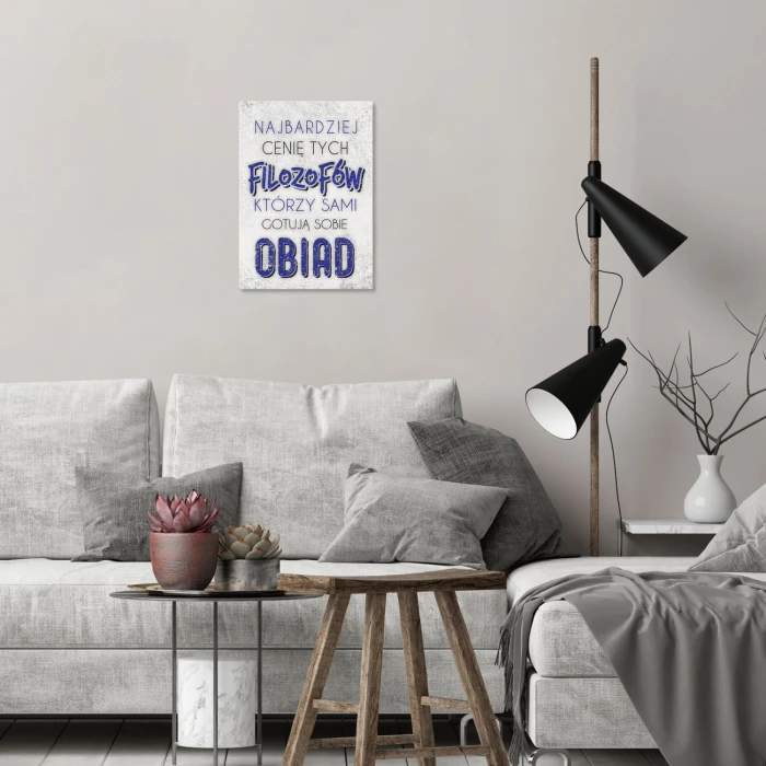 Plakat metalowy Filozofowie Prezent