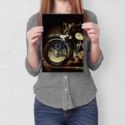 Plakat metalowy Motocykl Sokół Prezent