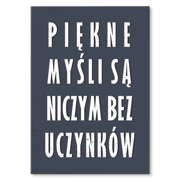 Plakat metalowy Piękne myśli Prezent