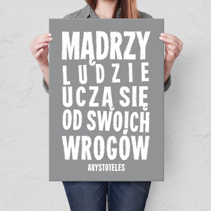 Plakat metalowy Mądrzy ludzie Prezent
