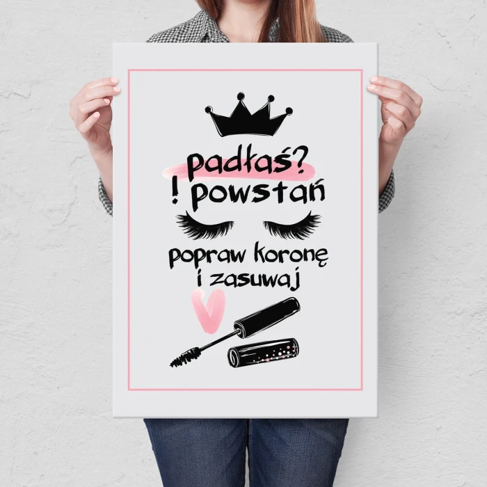 Plakat metalowy Padłaś style Prezent