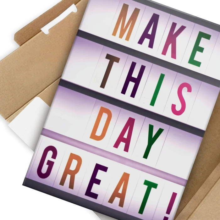 Plakat metalowy Make this day great Prezent