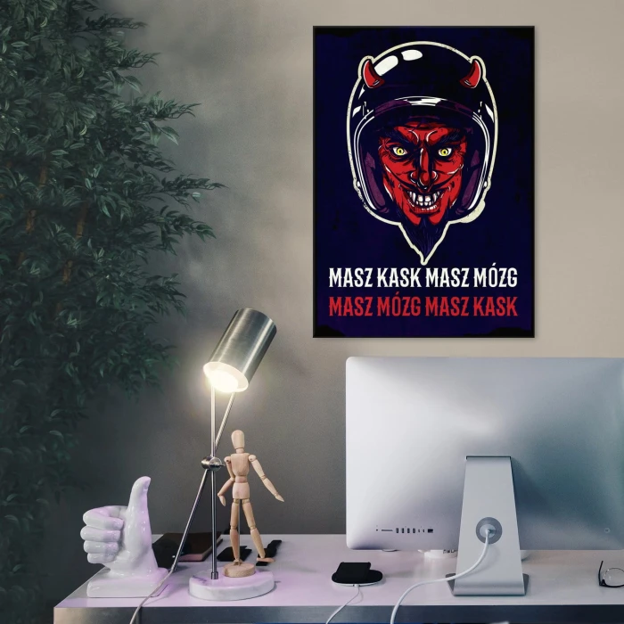 Plakat metalowy Masz mózg Prezent