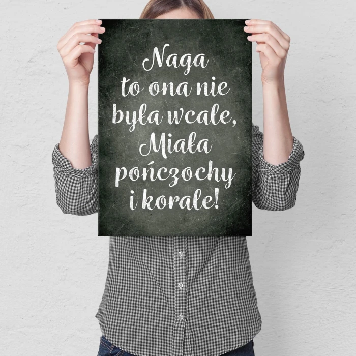 Plakat metalowy Korale Prezent