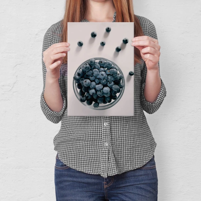 Plakat metalowy Jagody Prezent