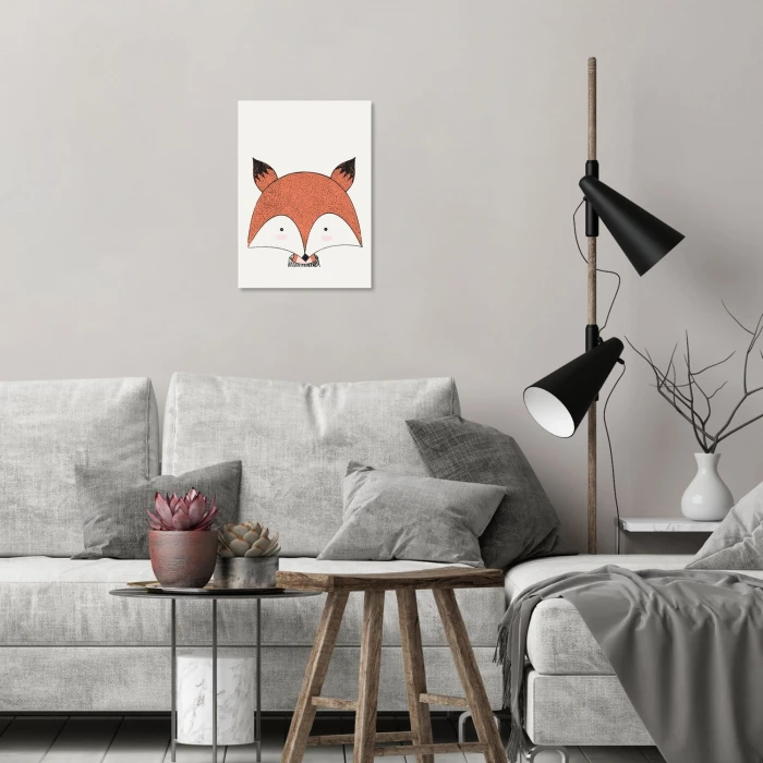 Plakat metalowy Lisek Prezent