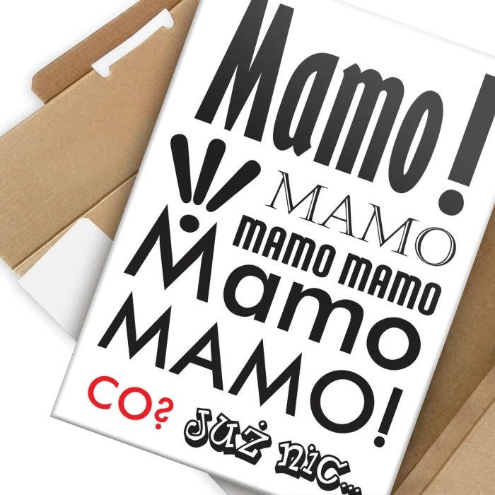 Plakat metalowy Mamo! Prezent