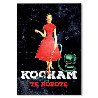 Plakat metalowy Kocham tę robotę Prezent