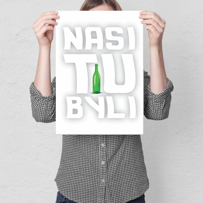 Plakat metalowy Nasi tu byli Seksmisja Prezent