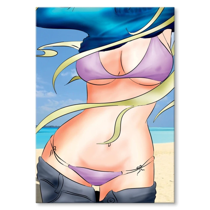 Plakat metalowy Bikini Prezent