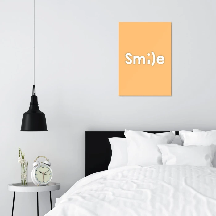 Plakat metalowy Smile Prezent
