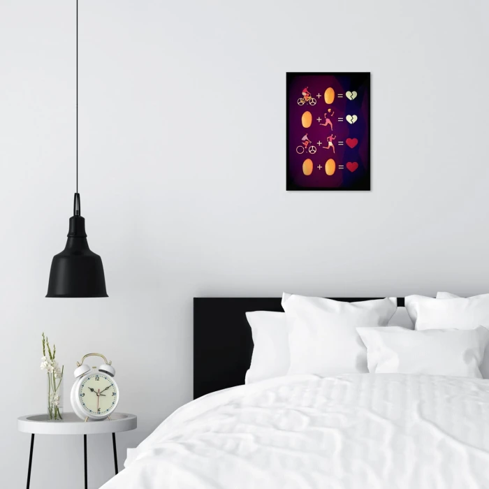 Plakat metalowy Love activity Prezent