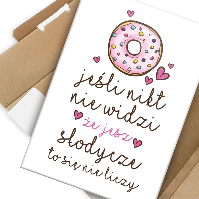 Plakat metalowy Słodycze Prezent