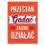 Plakat metalowy Zacznij działać Prezent