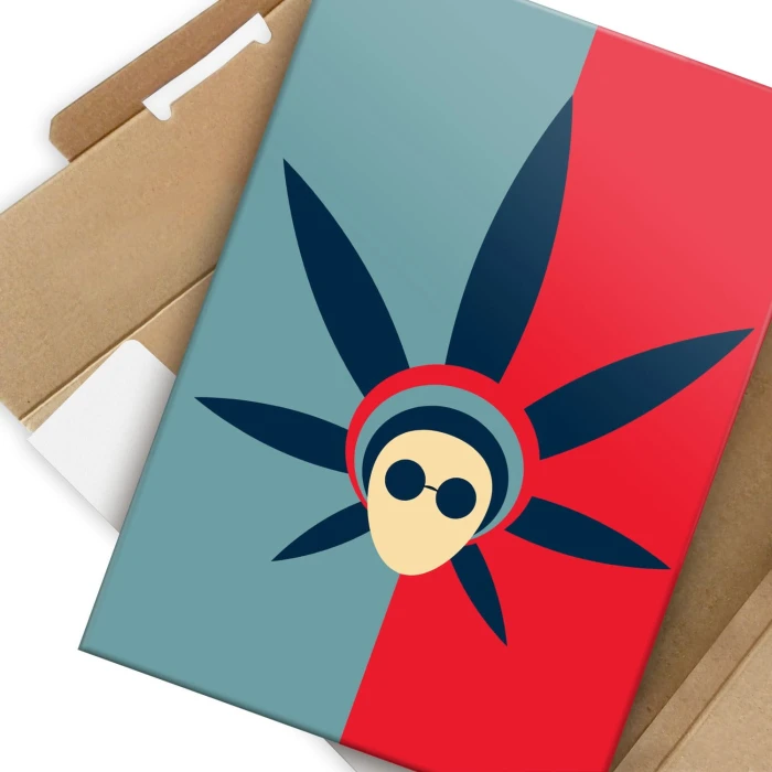 Plakat metalowy Marihuana Ganja Prezent