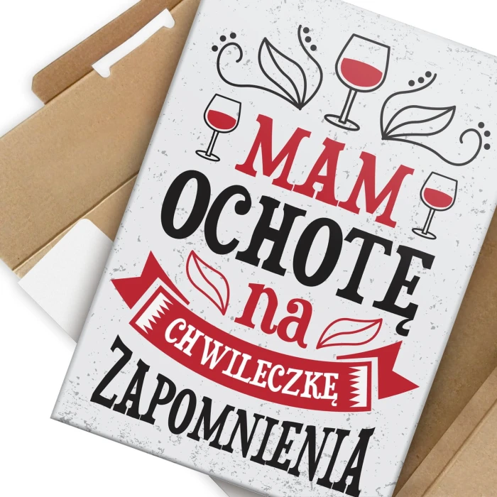 Plakat metalowy Chwileczka zapomnienia Prezent